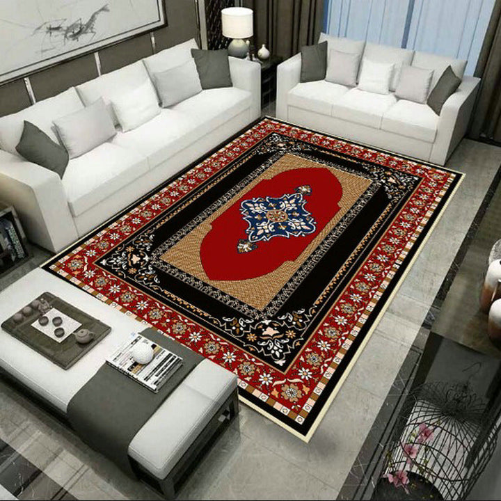 BowLift | Large Persian rug multicolored jacquard-printed rug washable non-slip backing pet-friendly rug for the living room