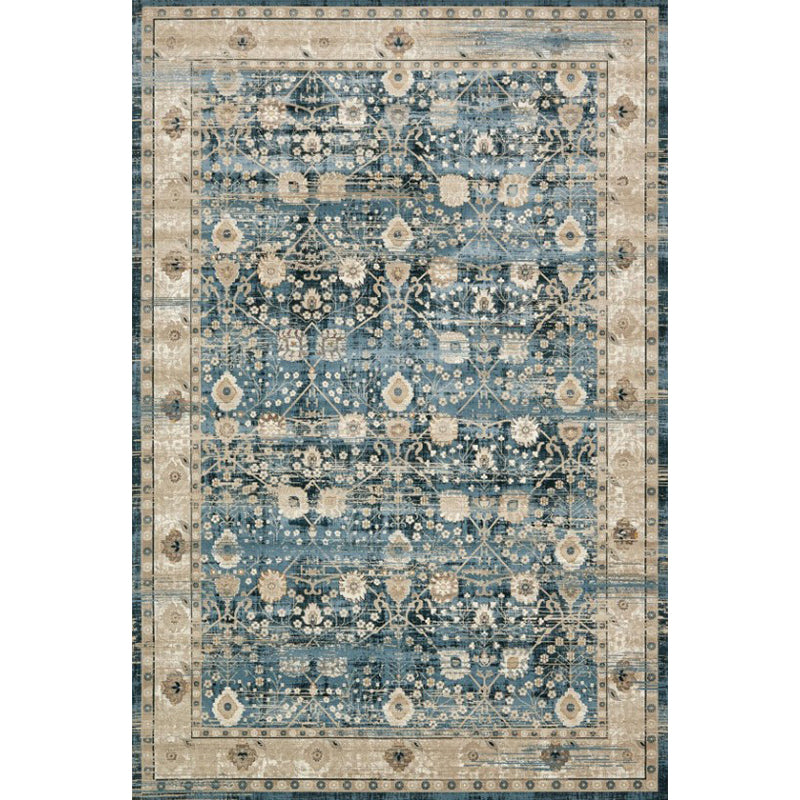 BowLift | Persian Home Rug Multicolored Symmetrical Print Rug Polyester Non-Slip Backing Machine Washable Stain Resistant Rug