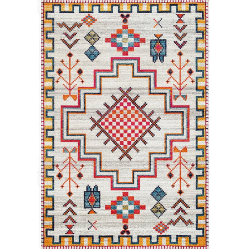 BowLift | Antique Moroccan rug with colorful geometric pattern, non-slip, pet-friendly, stain-resistant rug for the room