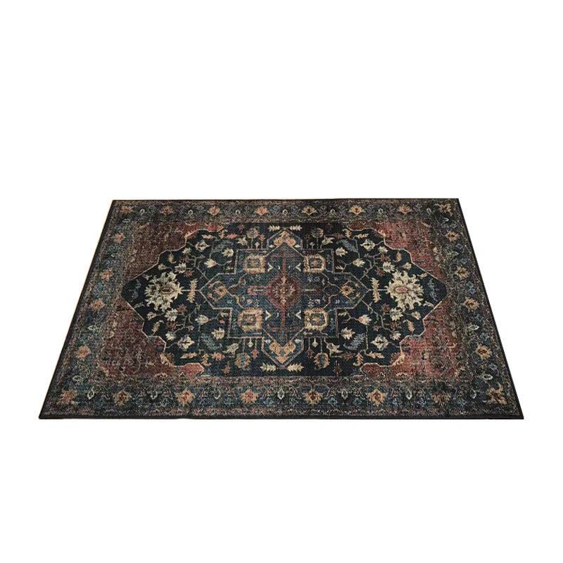 BowLift | Classic multicolored Persian carpet polypropylene floral carpet washable stain resistant non-slip carpet for guest room