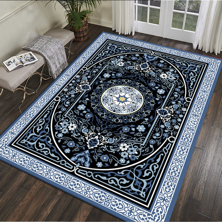 Traditional Multi-Color Moroccan Carpet Polypropylene Flower Carpet Non-Slip Backing Pet Friendly Stain Resistant Carpet for the Living Room | Bowlift