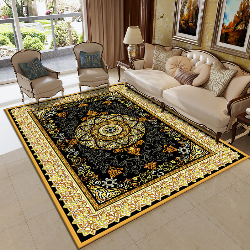 Traditional Multi-Color Moroccan Carpet Polypropylene Flower Carpet Non-Slip Backing Pet Friendly Stain Resistant Carpet for the Living Room | Bowlift