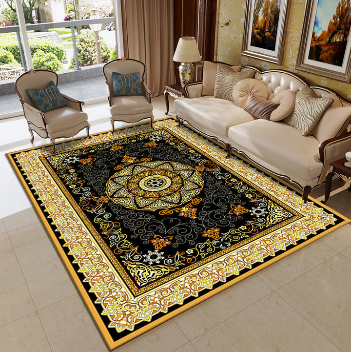 Traditional Multi-Color Moroccan Carpet Polypropylene Flower Carpet Non-Slip Backing Pet Friendly Stain Resistant Carpet for the Living Room | Bowlift