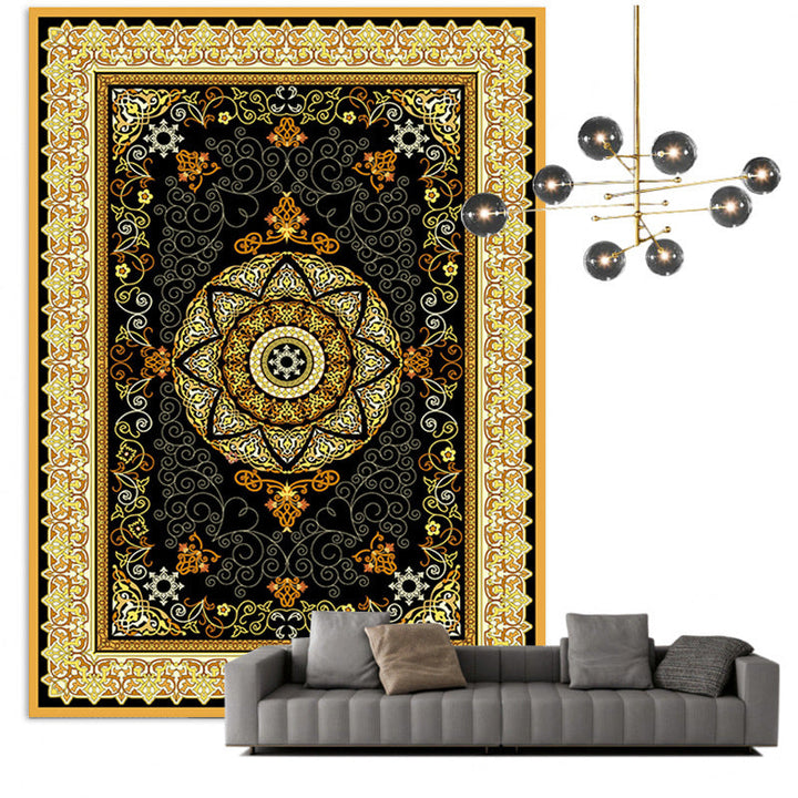 Traditional Multi-Color Moroccan Carpet Polypropylene Flower Carpet Non-Slip Backing Pet Friendly Stain Resistant Carpet for the Living Room | Bowlift