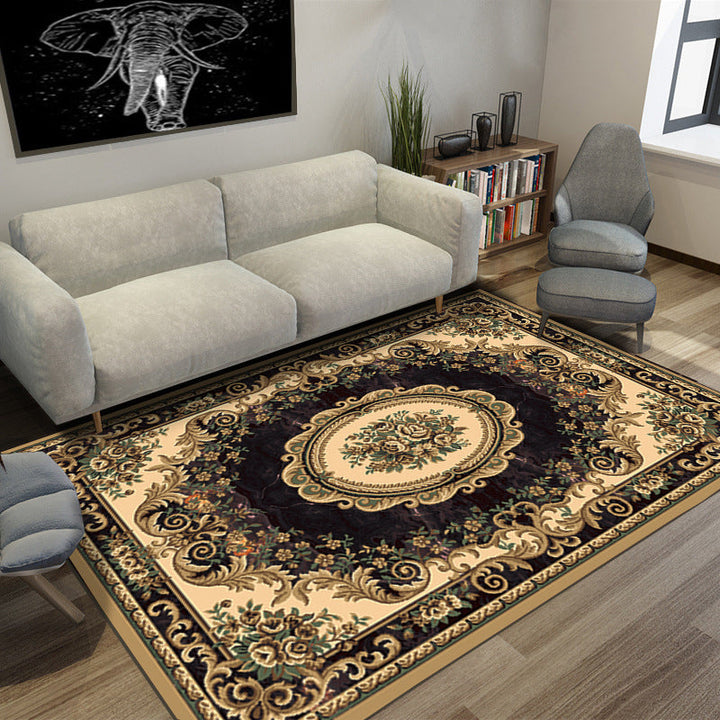 BowLift | Moroccan Style Bedroom Rug Multicolor Floral Pattern Rug Polyester Washable Pet Friendly Non-Slip Back Rug