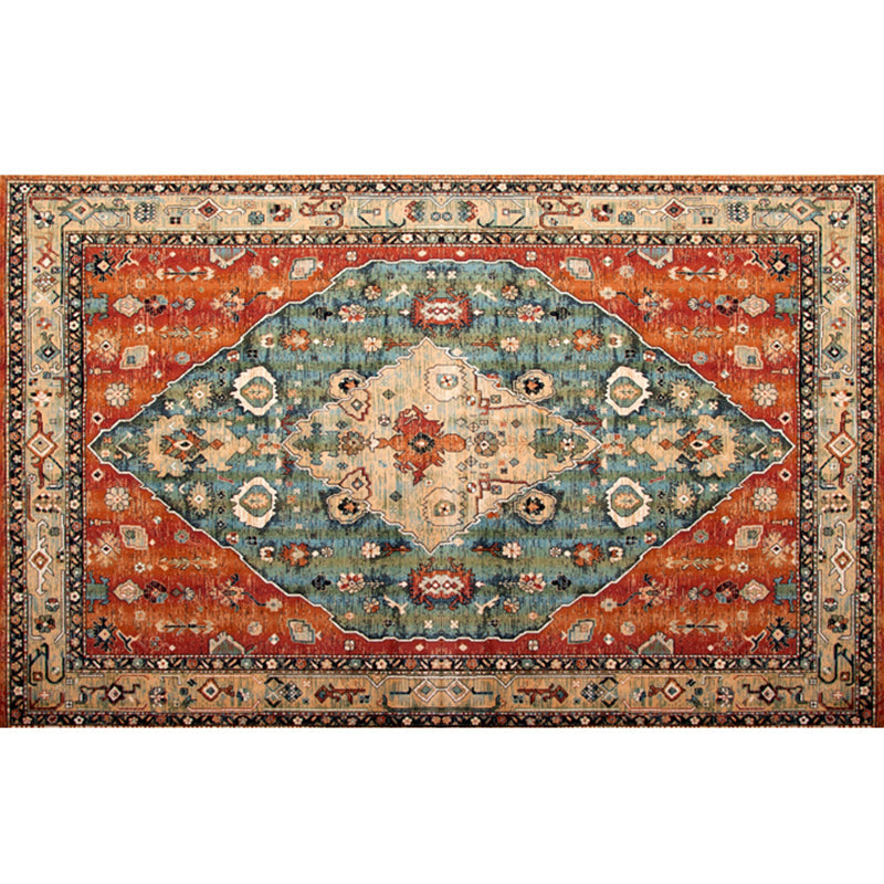 BowLift | Beautiful Moroccan Rug Multicolored symmetrical printed carpet non-slip machine washable pet-friendly rug for the room