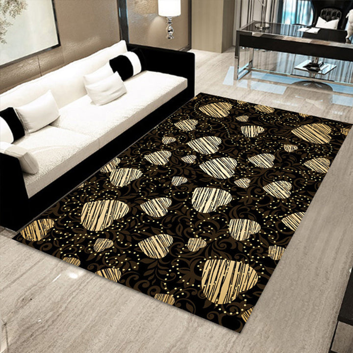 BowLift | Multicolored floral mosaic print carpet polypropylene Moroccan indoor carpet machine washable non-slip backing pet-friendly carpet for home