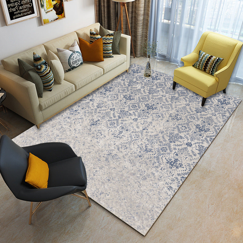 Multicolor geometric rug synthetic contemporary area rug pet-friendly non-slip back washable rug for the living room | Bowlift