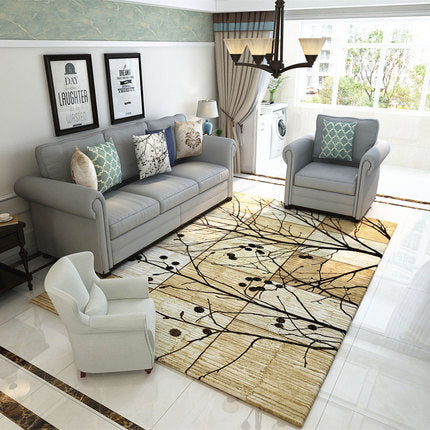 Nordic Geometric Pattern Rug Multi-Color Polypropylene Rug Non-Slip Washable Stain-Resistant Rug for Large Room | Bowlift