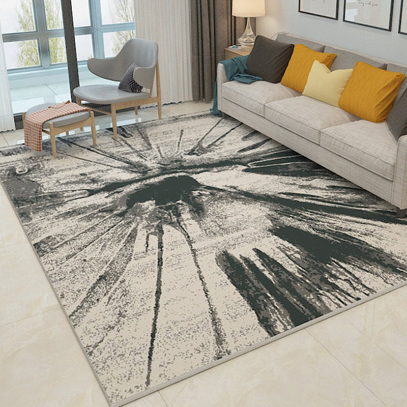 Nordic Geometric Pattern Rug Multi-Color Polypropylene Rug Non-Slip Washable Stain-Resistant Rug for Large Room | Bowlift