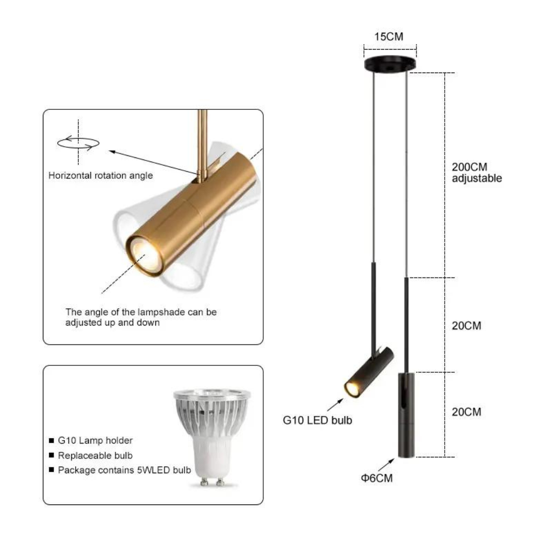 BowLift | Elegant LED Pendant Lamp for Atmospheric Bedrooms – 15m²