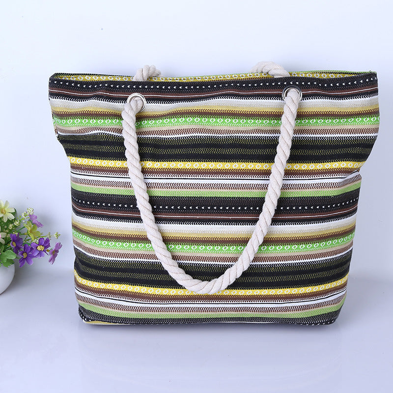 Colorful cotton striped bag Bowlift
