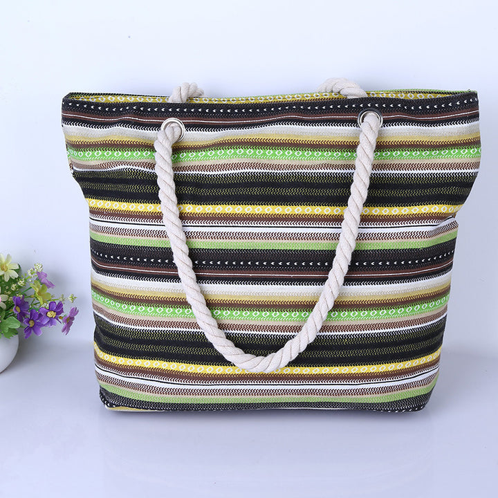 Colorful cotton striped bag Bowlift