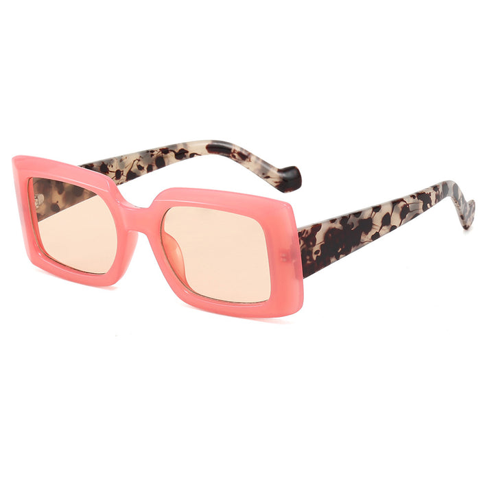 Women's fashionable square sunglasses with transparent design Bowlift