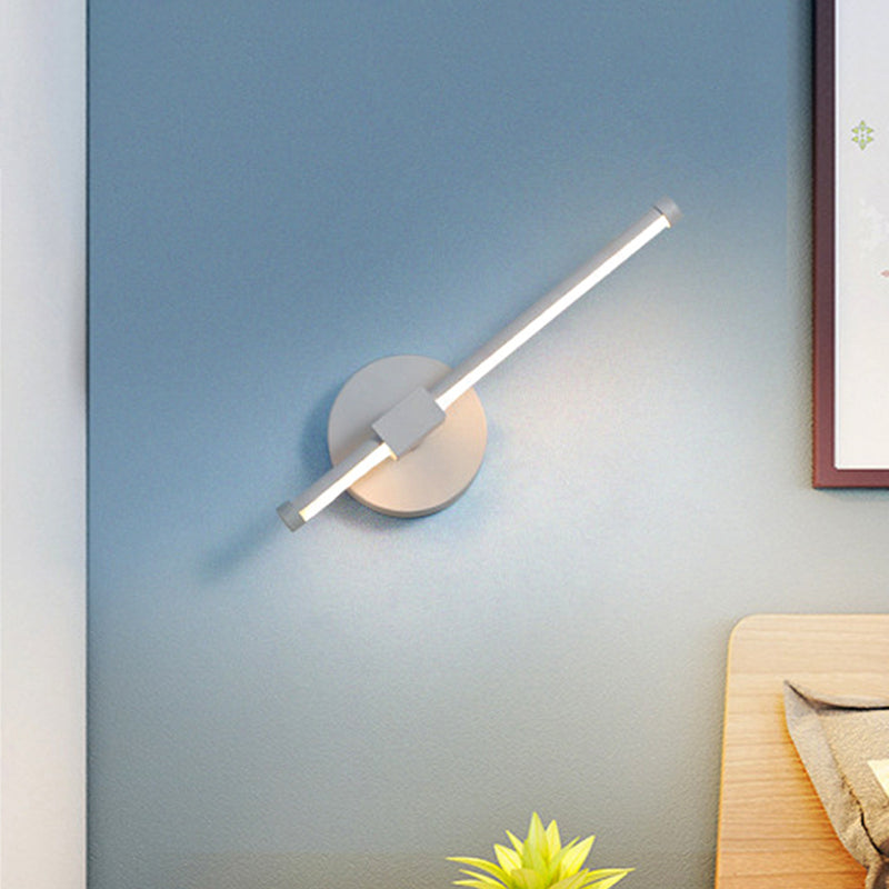 BowLift | Acrylic Wall Light Bar Simple LED Black/White Wall Mounted Lamp with Rotatable Design in Warm/White Light