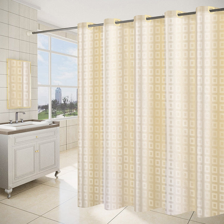 Women's Modern Geometric Shower Curtain Bowlift
