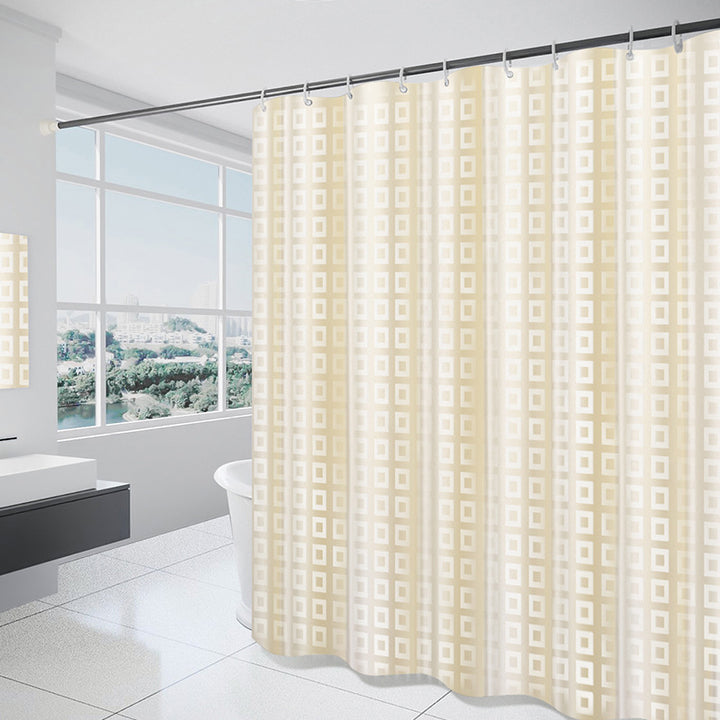 Women's Modern Geometric Shower Curtain Bowlift