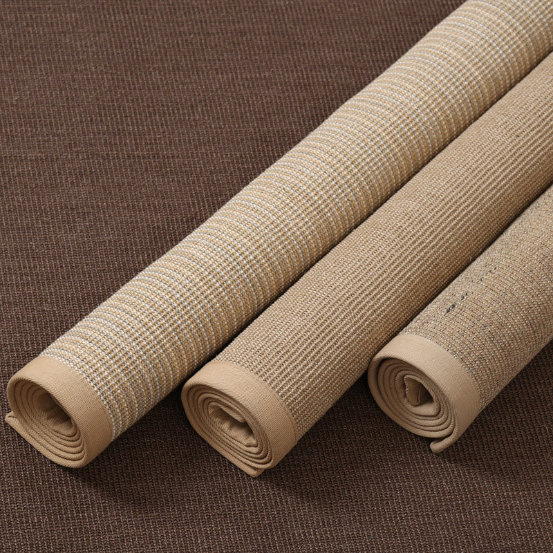 BowLift | Simple Multicolor Solid Area Rug Jute Lodge Rug Machine Washable Rug for Indoor with Border for the Living Room