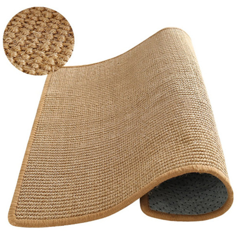 BowLift | Rustic Solid Area Rug Multi-Color Jute Rug Natural Fiber Handwoven Area Rug with Border for Living Room
