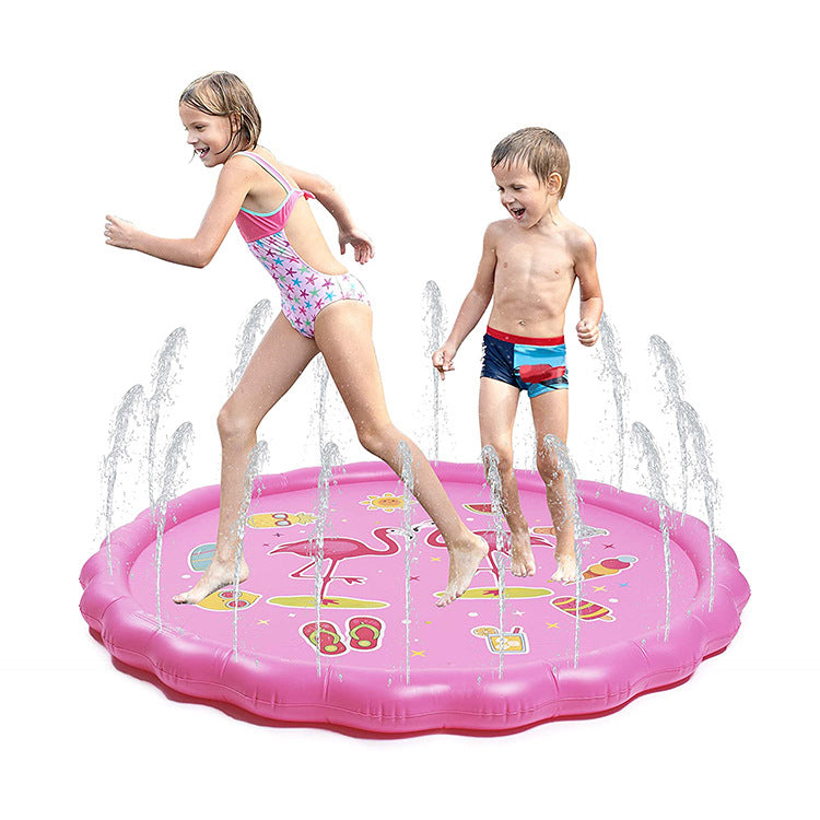 Unisex Spritzende Wasser-Spielmatte mit Meerestieren Bowlift