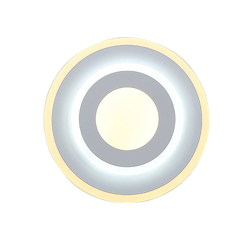 BowLift | Minimalist Acrylic Round/Square Wall Lamp Cozy Energy-Saving LED White Wall Lamp, Warm/White Light