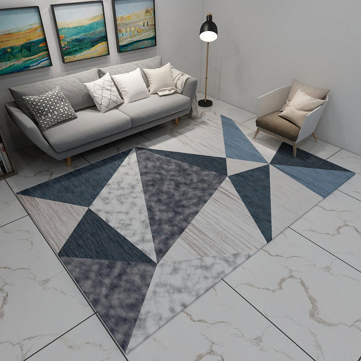 New Modern Style Rug Multicolored geometric rug Stain resistant Machine washable Non-slip rug for the living room | Bowlift