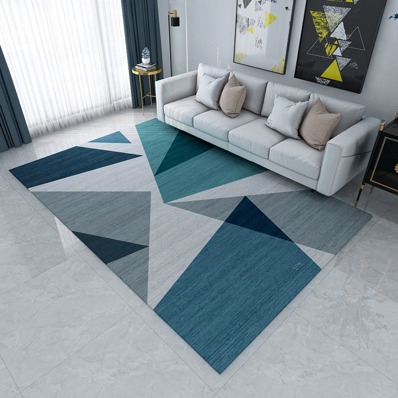 New Modern Style Rug Multicolored geometric rug Stain resistant Machine washable Non-slip rug for the living room | Bowlift