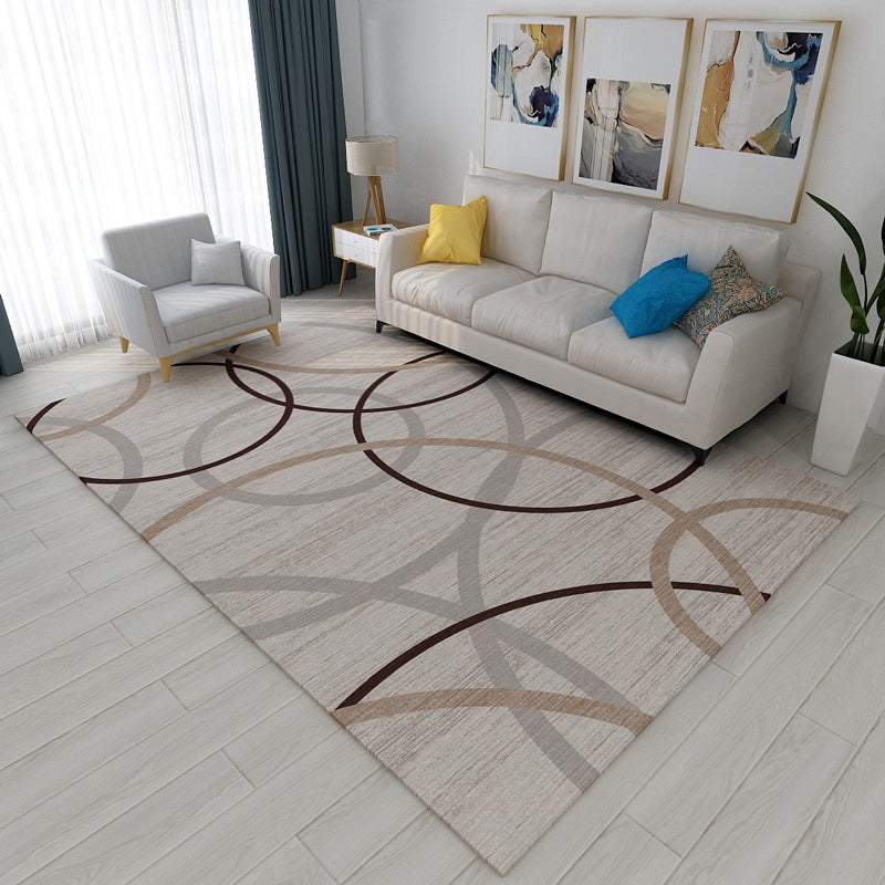 New Modern Style Rug Multicolored geometric rug Stain resistant Machine washable Non-slip rug for the living room | Bowlift