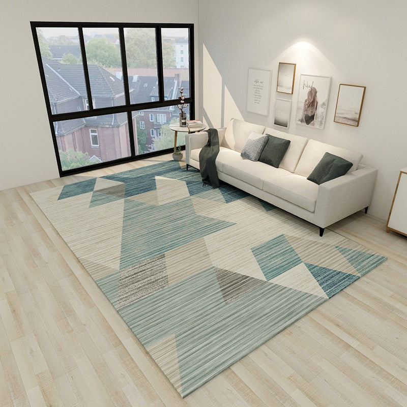 New Modern Style Rug Multicolored geometric rug Stain resistant Machine washable Non-slip rug for the living room | Bowlift