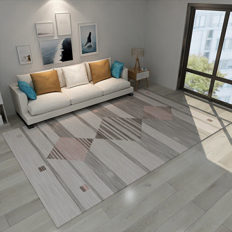 New Modern Style Rug Multicolored geometric rug Stain resistant Machine washable Non-slip rug for the living room | Bowlift