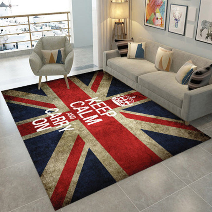 Modern Geometry Color Block Rug Multicolor Polyester Rug Pet Friendly Non-Slip Back Washing Machine Safe Rug for Room | Bowlift