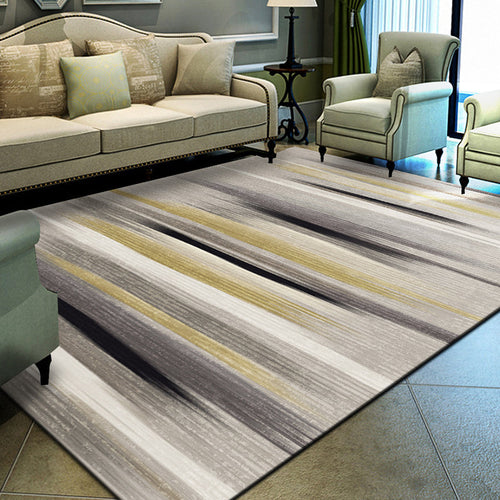 Unique geometric print rug Multicolored Modern rug Synthetic Stain-resistant Washable Non-slip backing Rug for home | Bowlift