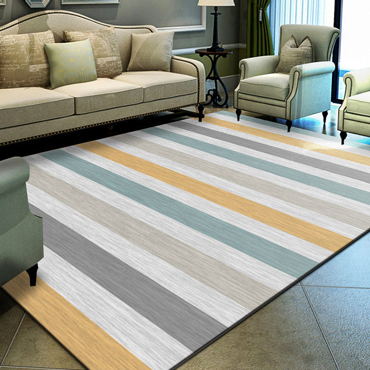 Unique geometric print rug Multicolored Modern rug Synthetic Stain-resistant Washable Non-slip backing Rug for home | Bowlift