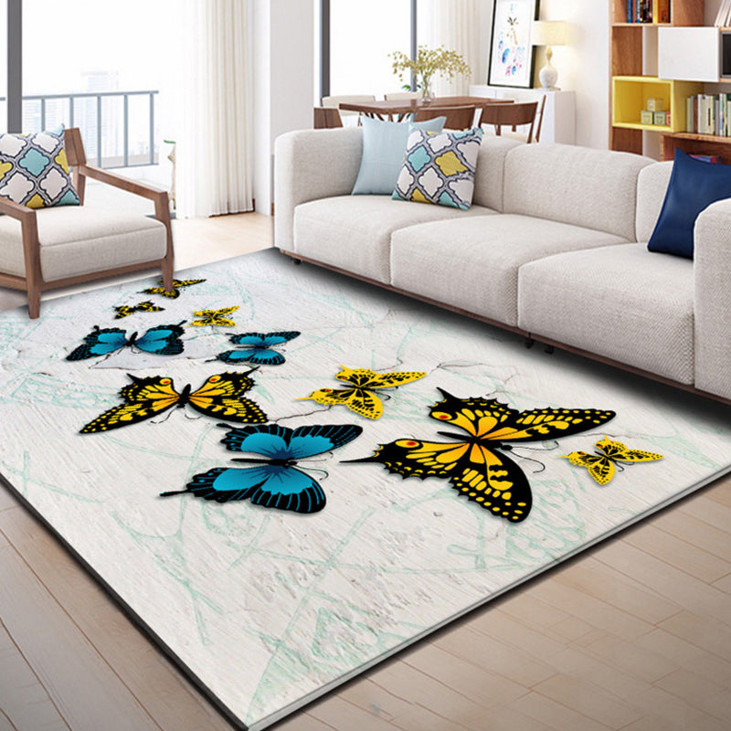 Nordic Drawing Room Carpet Multicolored Patterned Carpet Polypropylene Machine Washable Non-Slip Backing Pet-Friendly Carpet | Bowlift