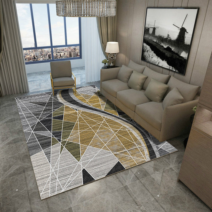 Nordic Drawing Room Carpet Multicolored Patterned Carpet Polypropylene Machine Washable Non-Slip Backing Pet-Friendly Carpet | Bowlift