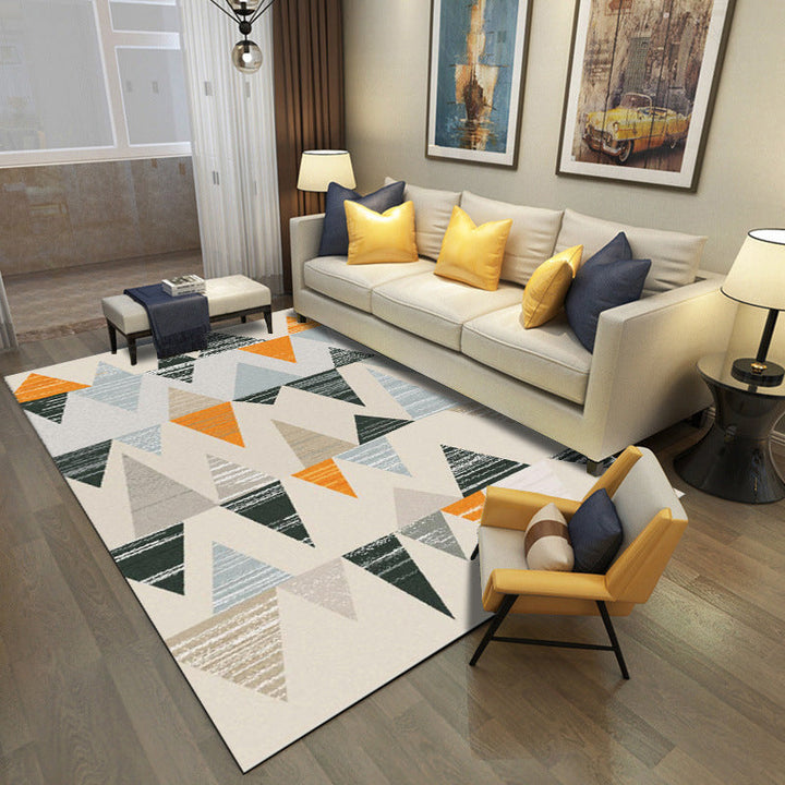 Nordic Drawing Room Carpet Multicolored Patterned Carpet Polypropylene Machine Washable Non-Slip Backing Pet-Friendly Carpet | Bowlift