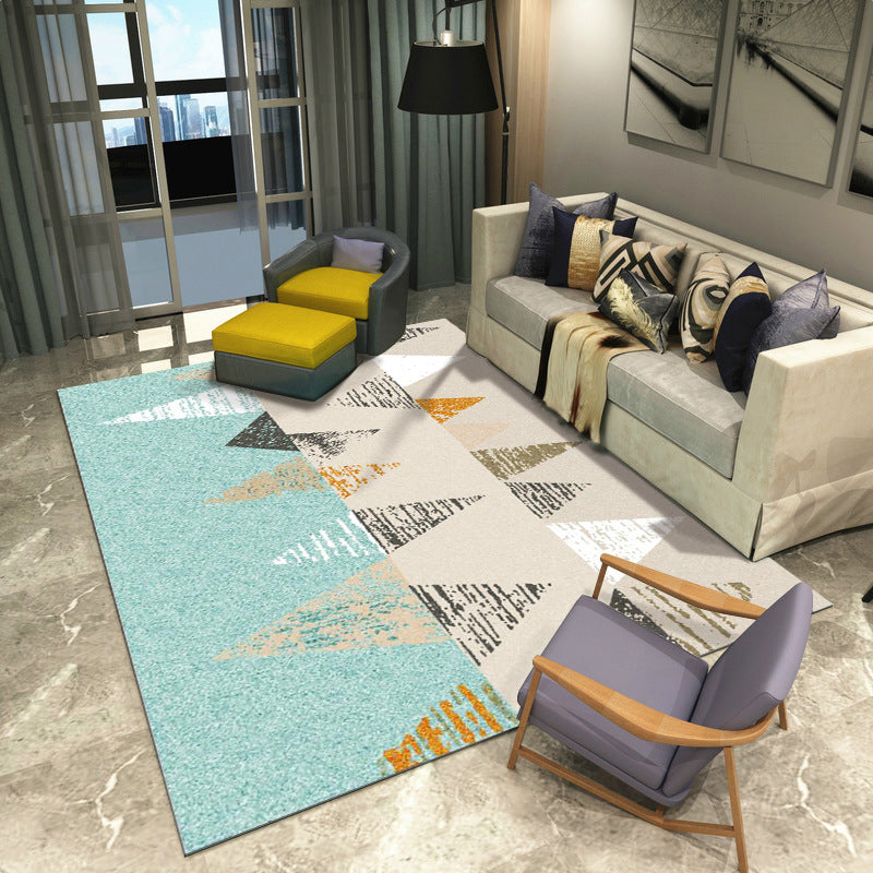 Nordic Drawing Room Carpet Multicolored Patterned Carpet Polypropylene Machine Washable Non-Slip Backing Pet-Friendly Carpet | Bowlift