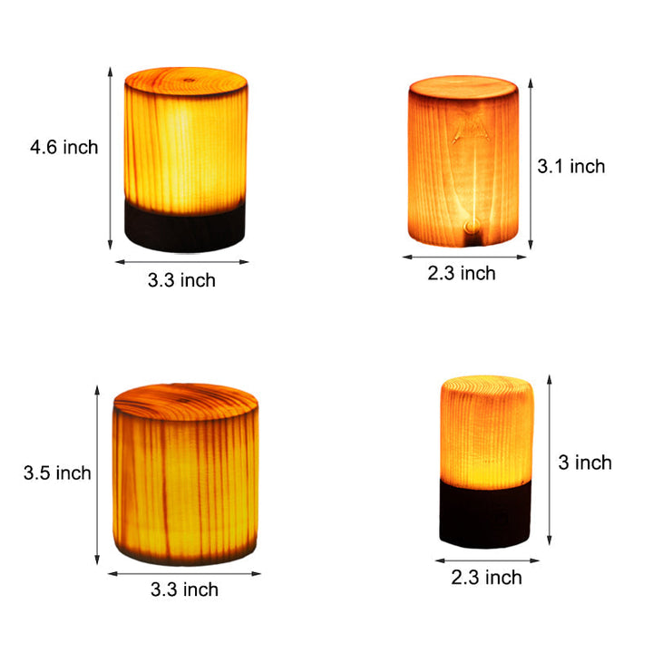 Stylish LED Table Lamp - WoodGlow | Bowlift