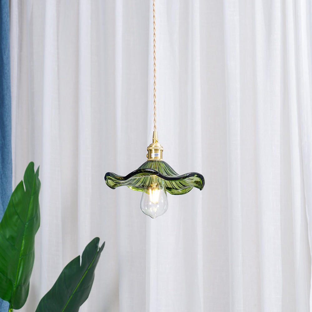 BowLift | Chic Hibiscus Glass Pendant Lamp