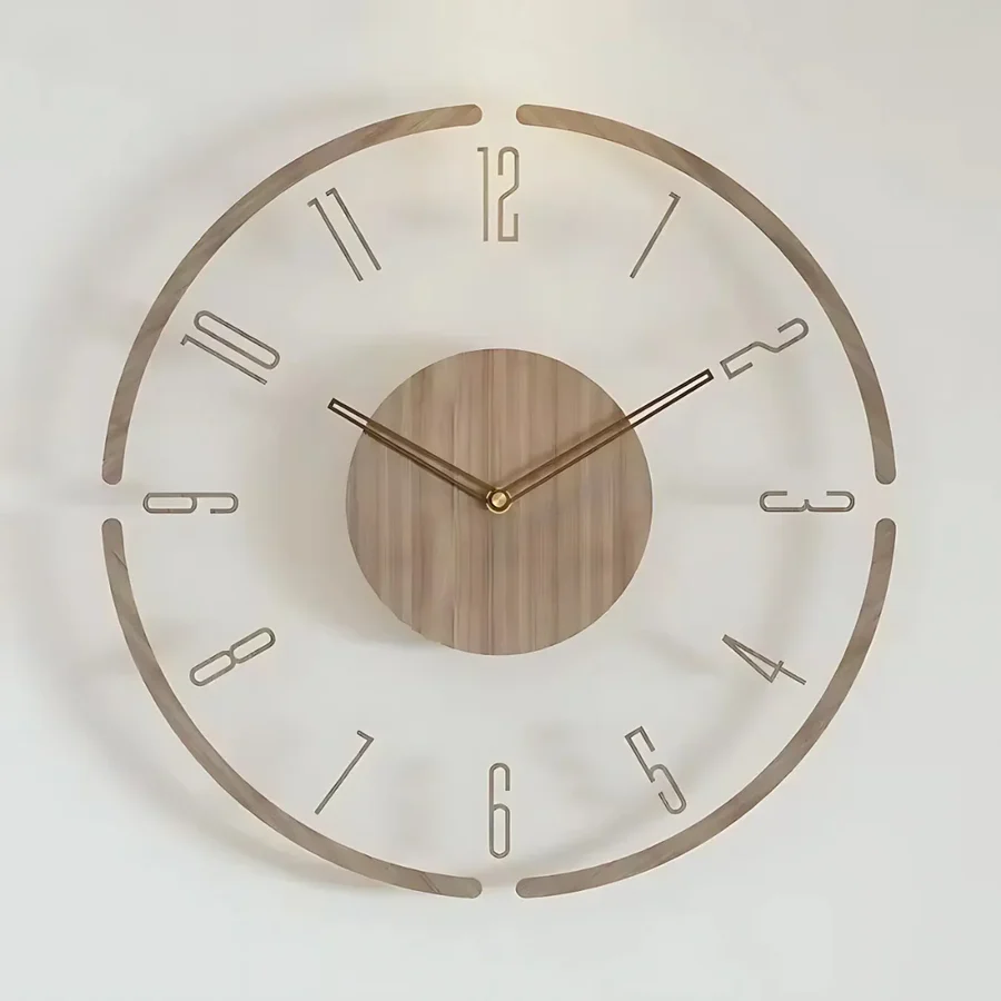 BowLift | Nordic Silent Wooden Wall Clock