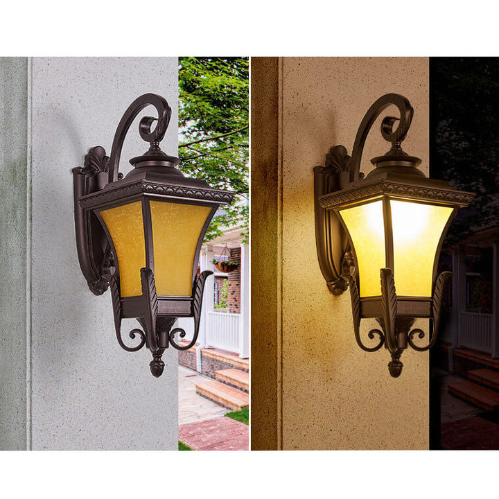 European-style Retro Aluminum Waterproof Outdoor 1-Light Wall Sconce Lamp | Bowlift