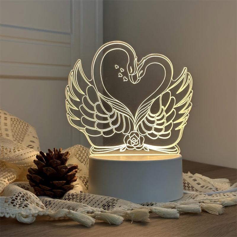SwaneLume – USB 3D LED Table Lighting Bowlift