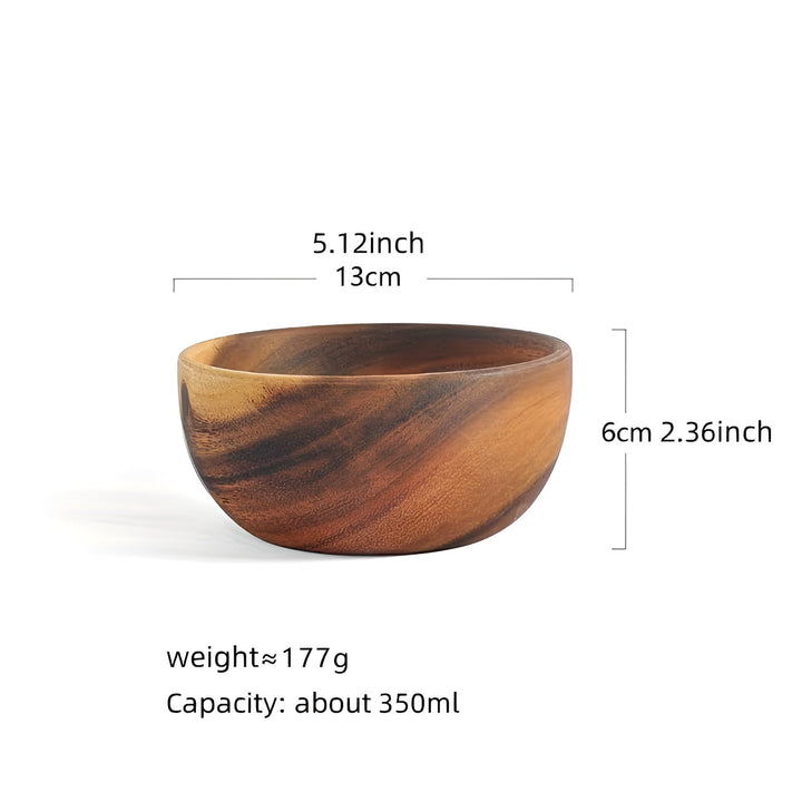 Wood Serving Bowls Set (4-piece) – ReusaBowlifte and Handcrafted | Perfect for Salad, Soup, Rice & Ramen | Bowlift