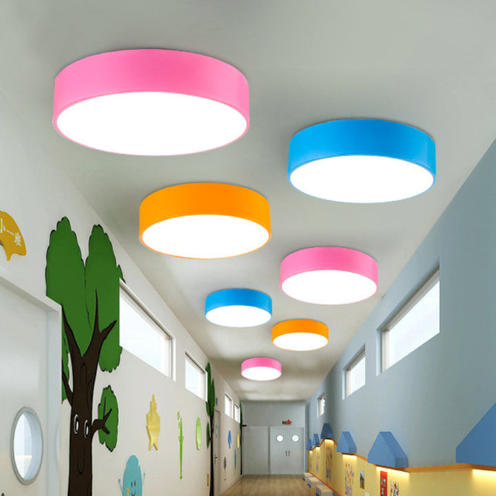 Children's Room LED Ceiling Lamp - Colorful Design with DimmaBowlifte Lighting and Remote Control | Bowlift