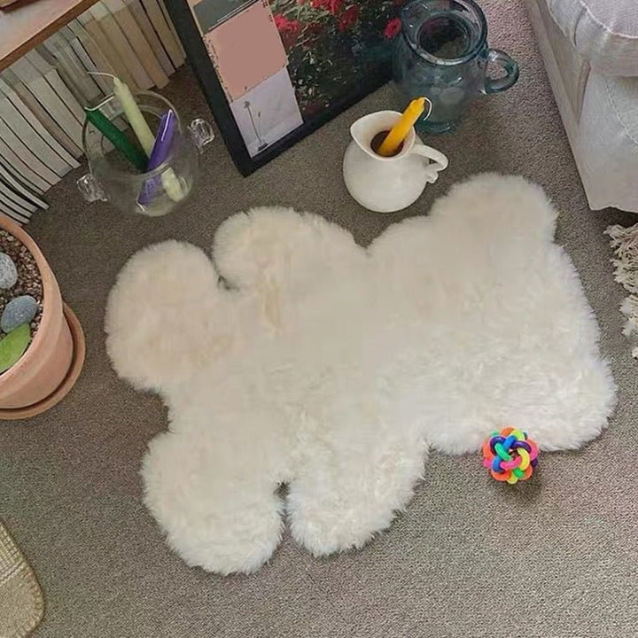 BowLift | Beer Shape Solid Carpet Multi Color Calming Area Rug Cotton Blend Pet Friendly Machine Washable Rug for Kids Bedroom