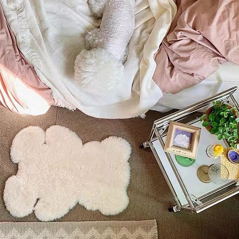 BowLift | Beer Shape Solid Carpet Multi Color Calming Area Rug Cotton Blend Pet Friendly Machine Washable Rug for Kids Bedroom