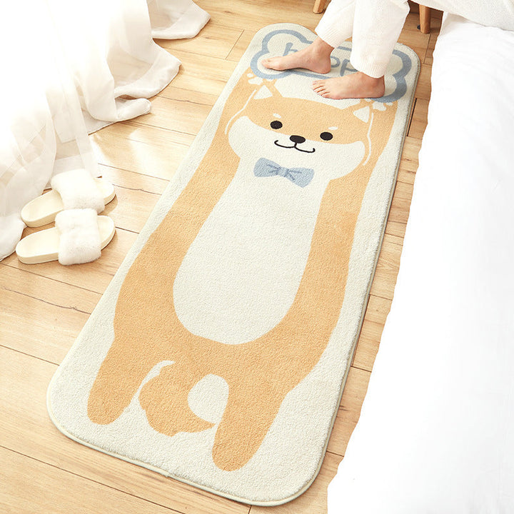 BowLift | New Cartoon Animal Rug Multicolored Soothing Rug Synthetic Stain Resistant Non-Slip Rug for Children's Room