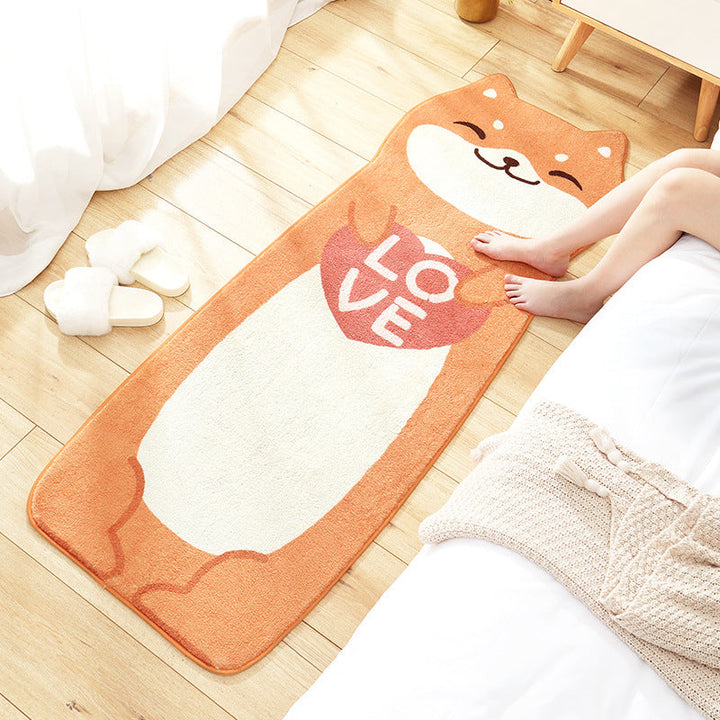 BowLift | New Cartoon Animal Rug Multicolored Soothing Rug Synthetic Stain Resistant Non-Slip Rug for Children's Room