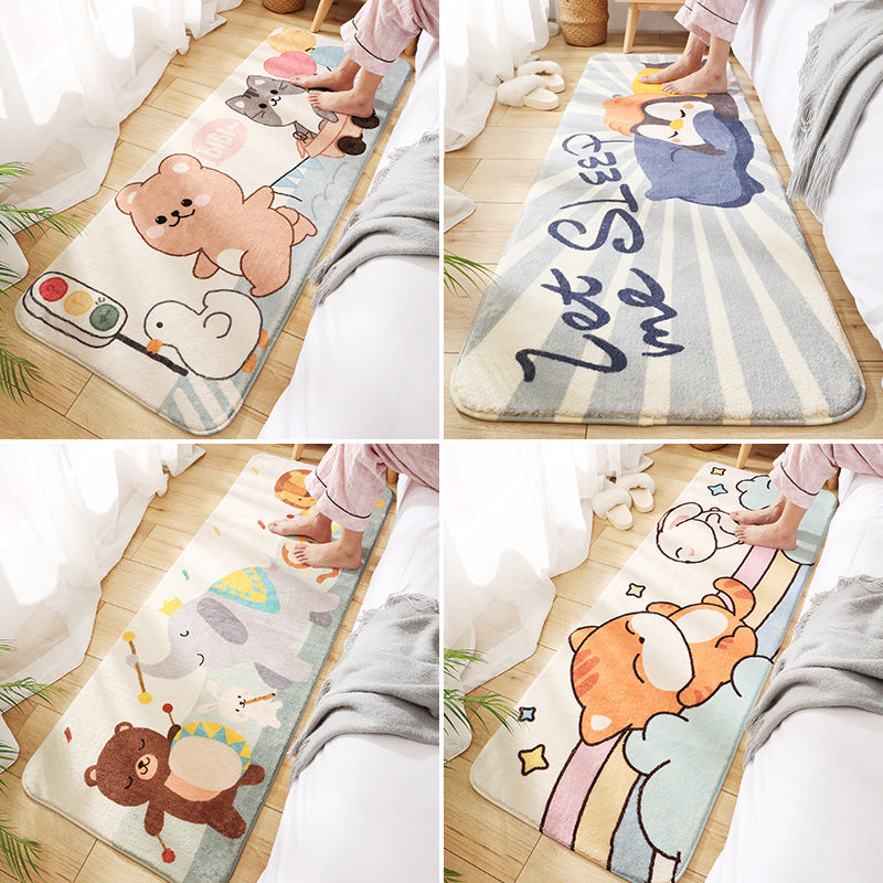 BowLift | Relaxing Children's Room Carpet Colorful Cartoon Animal Printed Carpet Polypropylene Non-Slip Pet-Friendly Carpet