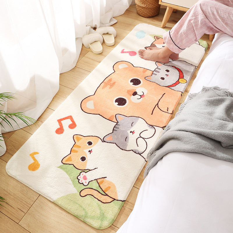BowLift | Relaxing Children's Room Carpet Colorful Cartoon Animal Printed Carpet Polypropylene Non-Slip Pet-Friendly Carpet